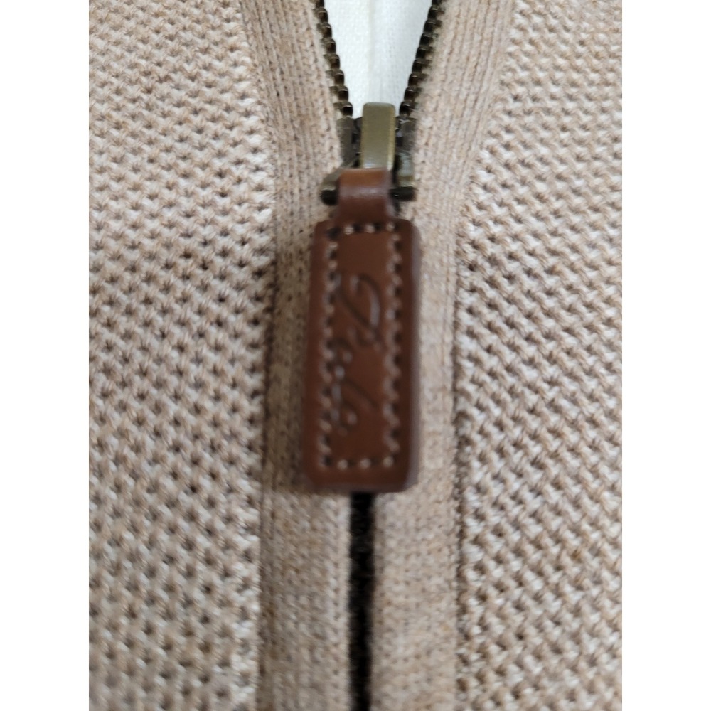 Polo Ralph Lauren Mens Big & Tall Tan Fine Pima Cotton 1/4 Zip Sweater Size XLT - Picture 7 of 9